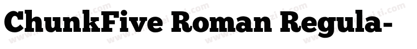 ChunkFive Roman Regula字体转换